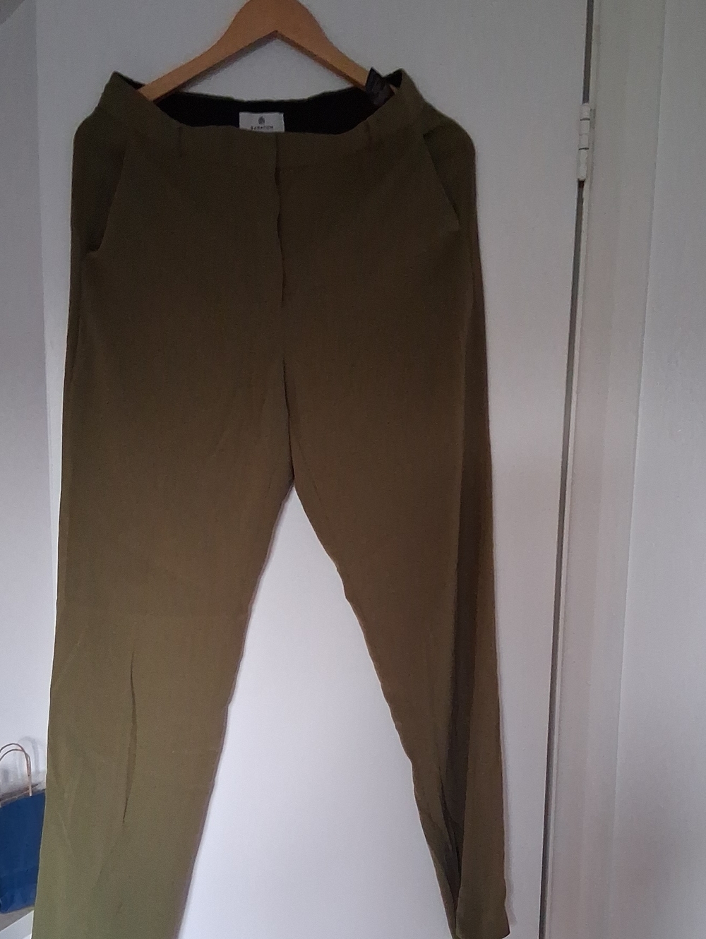 Babaton Olive Green Tailored Pants